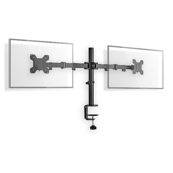 Nedis Monitorbeugel | Nedis | 15 tot 32 inch (Ergonomisch, Draai, zwenk en kantelbaar, 2 schermen, Max. 8 kg) MMDOS110BK K101501109 - 1