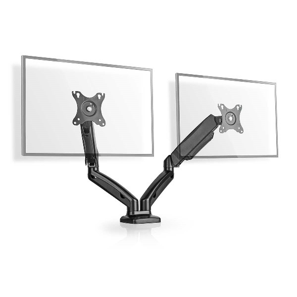 Nedis Monitorbeugel | Nedis | 15 tot 32 inch (Ergonomisch, Draai, zwenk en kantelbaar, 2 schermen, Max. 8 kg) MMDOSGS110BK K101501124 - 1