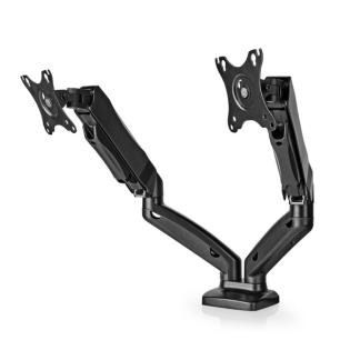 Nedis Monitorbeugel | Nedis | 15 tot 32 inch (Ergonomisch, Draai, zwenk en kantelbaar, 2 schermen, Max. 8 kg) MMDOSGS110BK K101501124 - 3