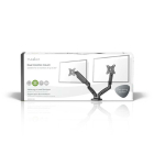 Nedis Monitorbeugel | Nedis | 15 tot 32 inch (Ergonomisch, Draai, zwenk en kantelbaar, 2 schermen, Max. 8 kg) MMDOSGS110BK K101501124 - 7