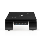 Nedis Monitorstandaard | Nedis | 1 x 52 x 6.5 cm (Ergonomisch, USB 3.0 hub, Max. 18 kg) ERGOMFSU3400BK K101501112 - 3