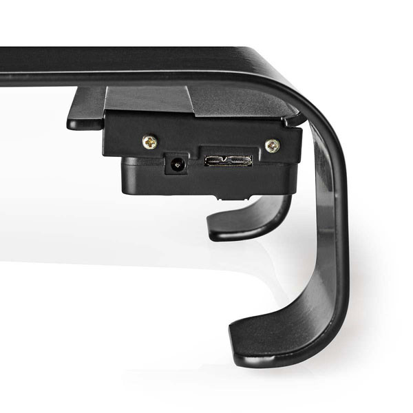 Nedis Monitorstandaard | Nedis | 1 x 52 x 6.5 cm (Ergonomisch, USB 3.0 hub, Max. 18 kg) ERGOMFSU3400BK K101501112 - 4
