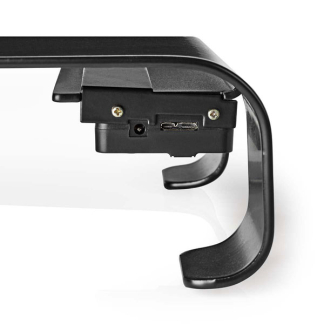 Nedis Monitorstandaard | Nedis | 1 x 52 x 6.5 cm (Ergonomisch, USB 3.0 hub, Max. 18 kg) ERGOMFSU3400BK K101501112 - 4