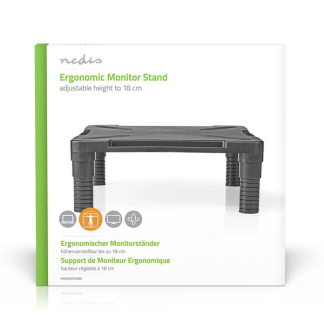 Nedis Monitorstandaard | Nedis | 34 x 35 x 12.5 cm (Ergonomisch, Verstelbaar, Max. 18 kg) ERGOAMS100BK K101501110 - 5