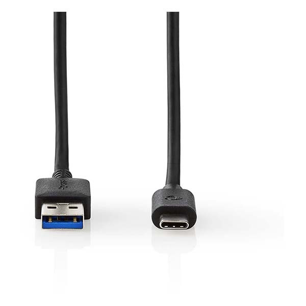 Nedis Motorola oplaadkabel | USB A ↔ USB C | 2 meter (USB 3.0, 60W, 5 Gbps, Vertind koper, Zwart) CCGW61600BK20 D010214322 - 3