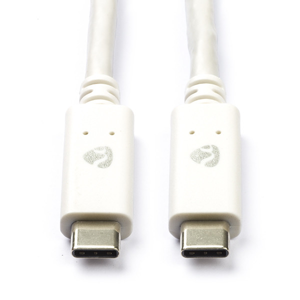 Nedis Motorola oplaadkabel | USB C ↔ USB C | 1 meter (USB 3.1, 100W, 10 Gbps, Wit) CCGW64750WT10 D010214076 - 1