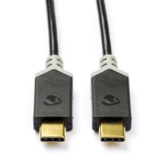 Nedis Motorola oplaadkabel | USB C ↔ USB C 3.1 | 1 meter (10 Gbps, Antraciet) CCBW64750AT10 D010214012 - 