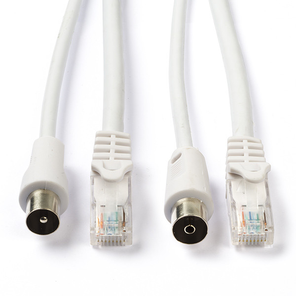 Nedis Netwerk en coax kabel | Nedis | Met Connectoren | 1.5 m (Cat6, Wit) CSGL4500WT15 CSGP4500WT15 K101302013 - 1