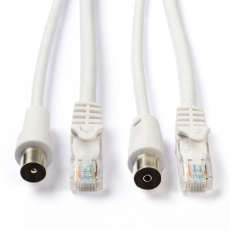 Nedis Netwerk en coax kabel | Nedis | Met Connectoren | 1.5 m (Cat6, Wit) CSGL4500WT15 CSGP4500WT15 K101302013 - 
