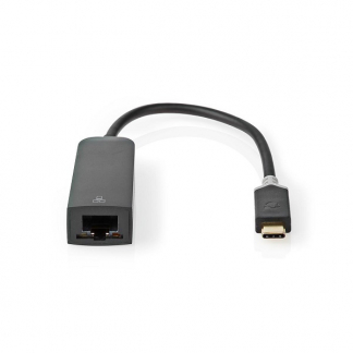 Nedis Netwerkadapter USB C naar RJ45 | Nedis (USB 3.0, Max. 1 Gbps, Antraciet) CCBW64952AT02 K010214210 - 