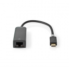 Nedis Netwerkadapter USB C naar RJ45 | Nedis (USB 3.0, Max. 1 Gbps, Antraciet) CCBW64952AT02 K010214210