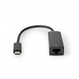 Nedis Netwerkadapter USB C naar RJ45 | Nedis (USB 3.0, Max. 1 Gbps, Zwart) CCGP64952BK02 K010214211 - 