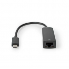 Netwerkadapter USB C naar RJ45 | Nedis (USB 3.0, Max. 1 Gbps, Zwart)
