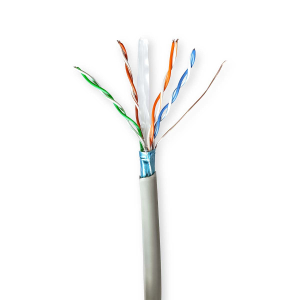 Nedis Netwerkkabel | Cat6 F/UTP | 100 meter (Soepele kern) CCBG8522GY100 K010607515 - 1