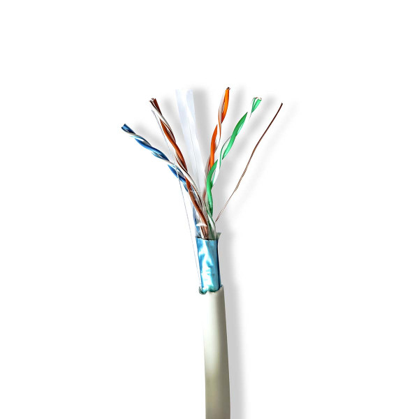 Nedis Netwerkkabel | Cat6 F/UTP | 305 meter (Soepele kern, 100% koper) CCBG8526GY305 K010607527 - 2