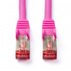 Netwerkkabel | Cat6 S/FTP | 10 meter (100% koper, LSZH, Roze)