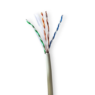 Nedis Netwerkkabel | Cat6 U/UTP | 100 meter (Soepele kern, 100% koper) CCBG8525GY100 K010607576 - 1