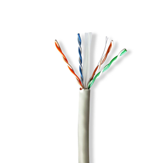 Nedis Netwerkkabel | Cat6 U/UTP | 305 meter (Stugge kern, 100% koper) CCBG8525GY305S K010607526 - 1