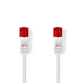 Nedis Netwerkkabel |  Cat6 U/UTP | 5 meter (100% koper, LSZH, Plat, Wit) CCGP85216WT50 K060302353 - 1