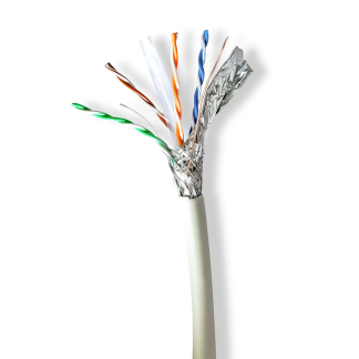 Nedis Netwerkkabel | Cat6a S/FTP | 100 meter (Stugge kern, 100% koper) CCBG8538GY100S K010607537 - 1