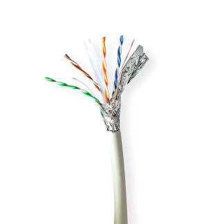 Nedis Netwerkkabel | Cat6a S/FTP | 305 meter (Stugge kern, 100% koper) CCBG8538GY305S K010607538 - 1