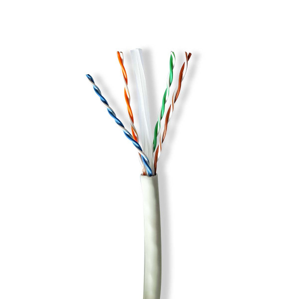Nedis Netwerkkabel | Cat6a U/UTP | 305 meter (Stugge kern, 100% koper) CCBG8535GY305S K010607536 - 1