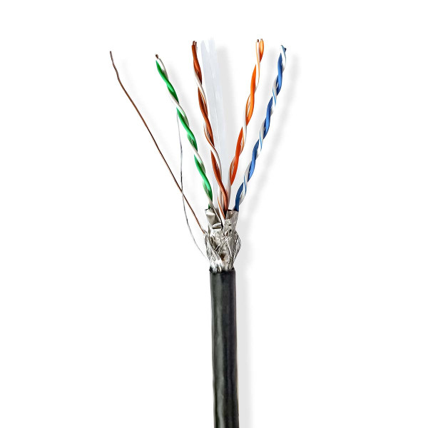 Nedis Netwerkkabel voor buiten | Cat6 S/FTP | 305 meter (Stugge kern) CCBG8594BK305S K010607546 - 1