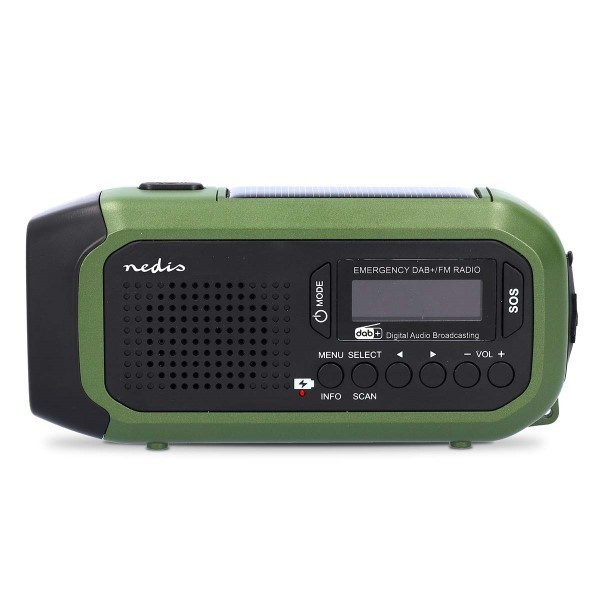 Nedis Noodradio | Nedis | DAB+ | FM (5W, Zaklamp, Zonnepaneel, USB A, USB C) RDDBCR2000GN K010308007 - 4