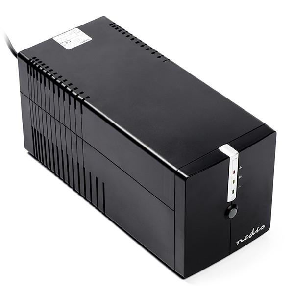 noodstroomvoorziening nedis 4 aansluitingen 1000va 600w tot 10 minuten nedis kabelshop nl