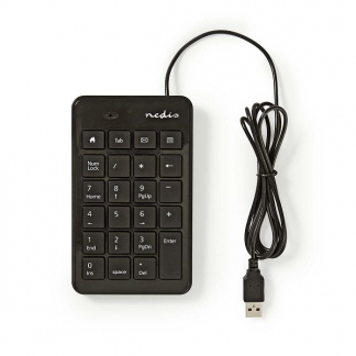 Nedis Numeriek toetsenbord | Nedis (USB, Numeriek, Multimediatoetsen, Zwart) KBNM100BK K101502029 - 