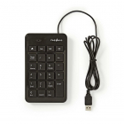 Nedis Numeriek toetsenbord | Nedis (USB, Numeriek, Multimediatoetsen, Zwart) KBNM100BK K101502029
