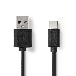 Nedis OnePlus oplaadkabel | USB A ↔  USB C | 1 meter (USB 2.0, 2.5W, 480 Mbps, 100% koper) CCGL60601BK10 F010214328 - 1