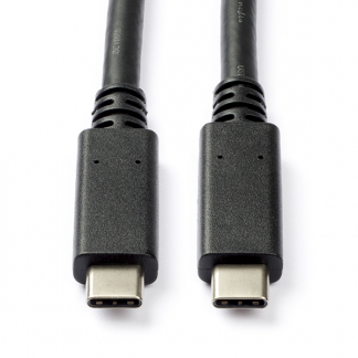 Nedis OnePlus oplaadkabel | USB C ↔ USB C | 1 meter (USB 3.0, 60W, 5 Gbps, Vertind koper) CCGB64700BK10 CCGL64700BK10 CCGP64700BK10 F010214001 - 1