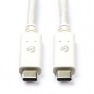 Nedis OnePlus oplaadkabel | USB C ↔ USB C | 1 meter (USB 3.1, 100W, 10 Gbps, Wit) CCGW64750WT10 F010214076 - 1