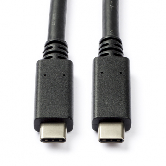 Nedis OnePlus oplaadkabel | USB C ↔ USB C 3.0 | 1 meter (5 Gbps, Vertind koper, Power Delivery, 60 W) CCGB64700BK10 CCGL64700BK10 CCGP64700BK10 F010214001 - 