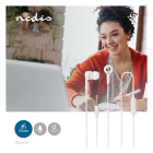Nedis Oordopjes | Nedis | 1.2 meter (Mini jack, In Ear, Microfoon, Wit/Zilver) HPWD2020WT K170105044 - 3