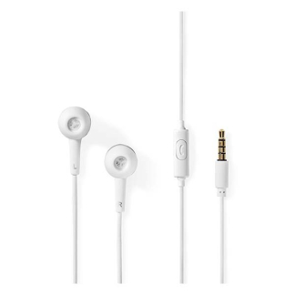 Nedis Oordopjes | Nedis | 1.2 meter (Mini jack, In Ear, Microfoon, Wit/Zilver) HPWD2020WT K170105044 - 2