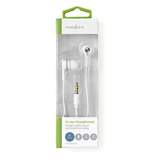 Nedis Oordopjes | Nedis | 1.2 meter (Mini jack, In Ear, Microfoon, Wit/Zilver) HPWD2020WT K170105044 - 4