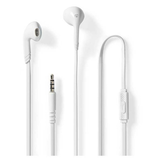 Nedis Oordopjes | Nedis | 1.2 meter (Mini jack, In Ear, Microfoon, Wit) HPWD2021WT K170108330