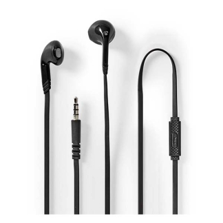 Nedis Oordopjes | Nedis | 1.2 meter (Mini jack, In Ear, Microfoon, Zwart) HPWD2021BK K170108331 - 1