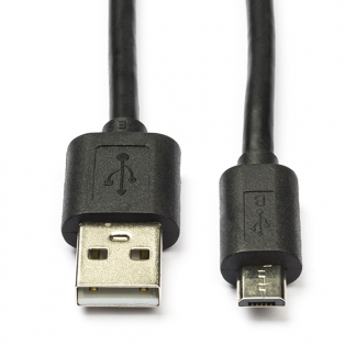 Nedis Oppo oplaadkabel | Micro USB 2.0 | 3 meter (100% koper, Zwart) CCGP60500BK30 P010201019 - 