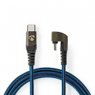 Nedis Oppo oplaadkabel | USB C ↔ USB C 2.0 | 1 meter (100% koper, Rechte connector, Blauw/Zwart) GCTB60700BK10 O010901170