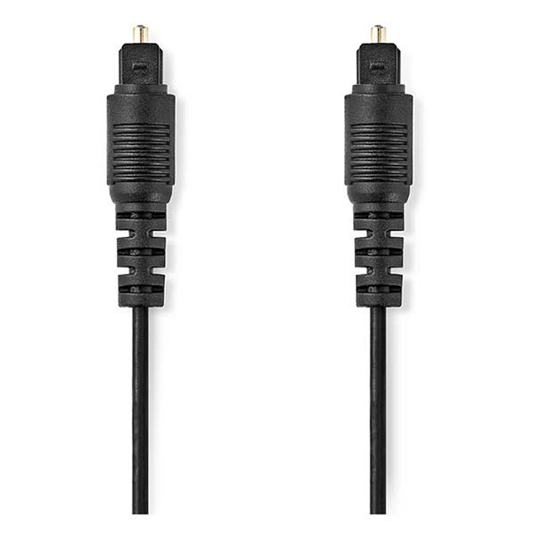Nedis Optische kabel | M ↔ M | Toslink | Nedis | 1 meter CAGL25000BK10 CAGP25000BK10 N010304000 - 1