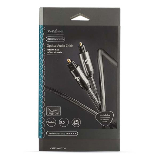 Nedis Optische kabel | M ↔ M | Toslink | Nedis | 3 meter (Verguld) CATB25000GY30 K010214250 - 6
