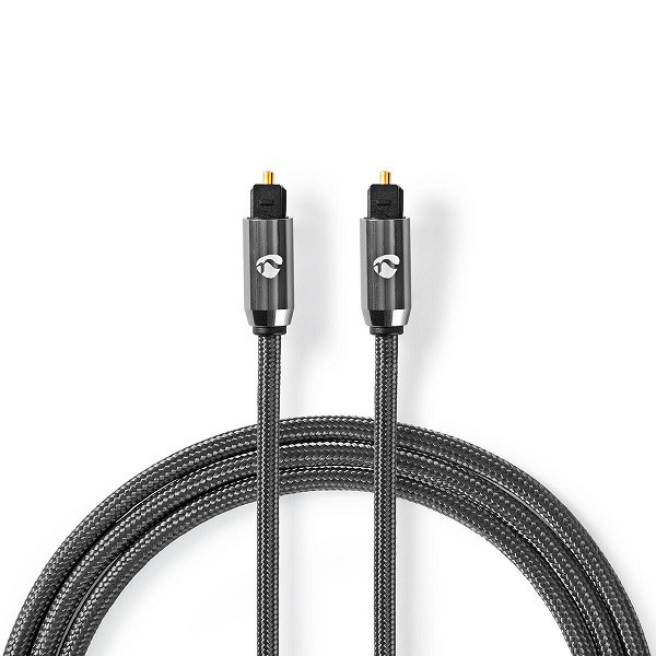 Nedis Optische kabel | M ↔ M | Toslink | Nedis | 5 meter (Verguld) CATB25000GY50 K010214315 - 1