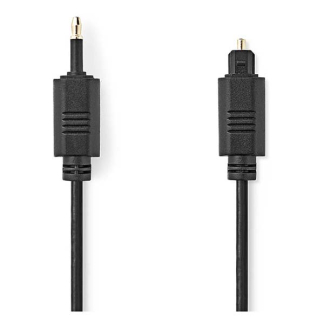 Nedis Optische kabel | M ↔ M | Toslink naar mini Toslink | Nedis | 1 meter CAGL25100BK10 CAGP25100BK10 N010304100