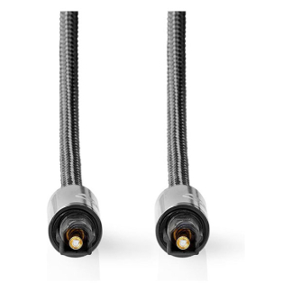 Nedis Optische kabel | Nedis | 1 meter (Toslink, Verguld) CATB25000GY10 K010214248 - 3