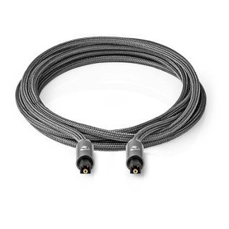 Nedis Optische kabel | Nedis | 3 meter (Toslink, Verguld) CATB25000GY30 K010214250 - 3