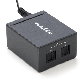 Nedis Optische splitter | V ↔ V | Nedis (Toslink, SPDIF, LCPM, DTS, Automatisch) ASPL2512BK K170108316 - 1