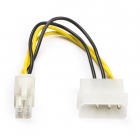 Nedis P4 naar Molex kabel | Nedis | 0.15 meter CCGP74340VA015 N010810030 Nedis P4 naar Molex kabel | Nedis | 0.15 meter CCGP74340VA015 N010810030